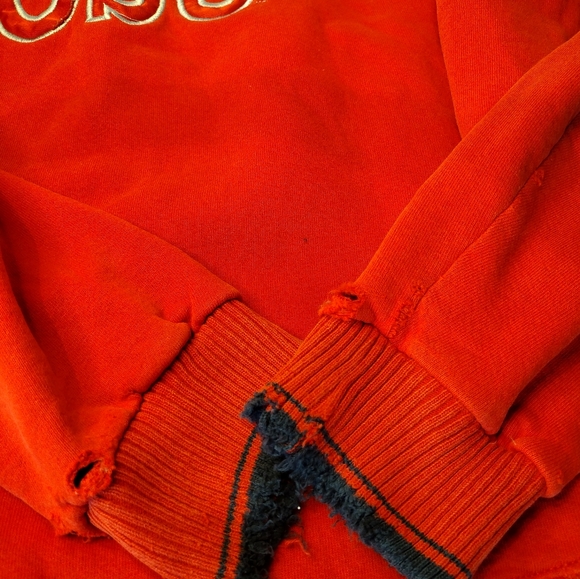 Vtg Team Edition Apparel OSU Ohio State Buckeyes embroidered crewneck red M USA - Picture 3 of 9